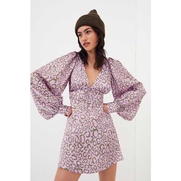 NWT -For Love & Lemons - June Mini Dress - Purple - Picture 2 of 11